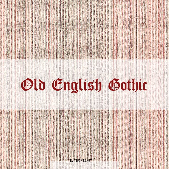 Old English Gothic example